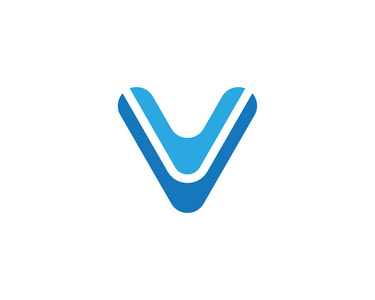 V 字母 Logo 模板矢量