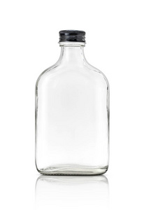 空白包装透明玻璃瓶包括铝黑帽