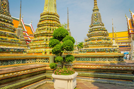 Chetuphon, 笏指的是泰国的寺庙。这座寺庙是泰国最著名的旅游景点之一 Bangkoks