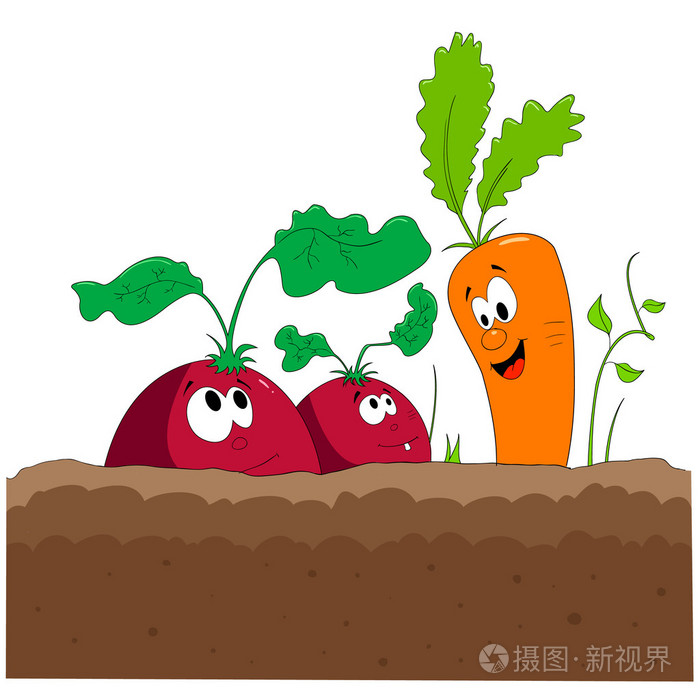 卡通胡萝卜