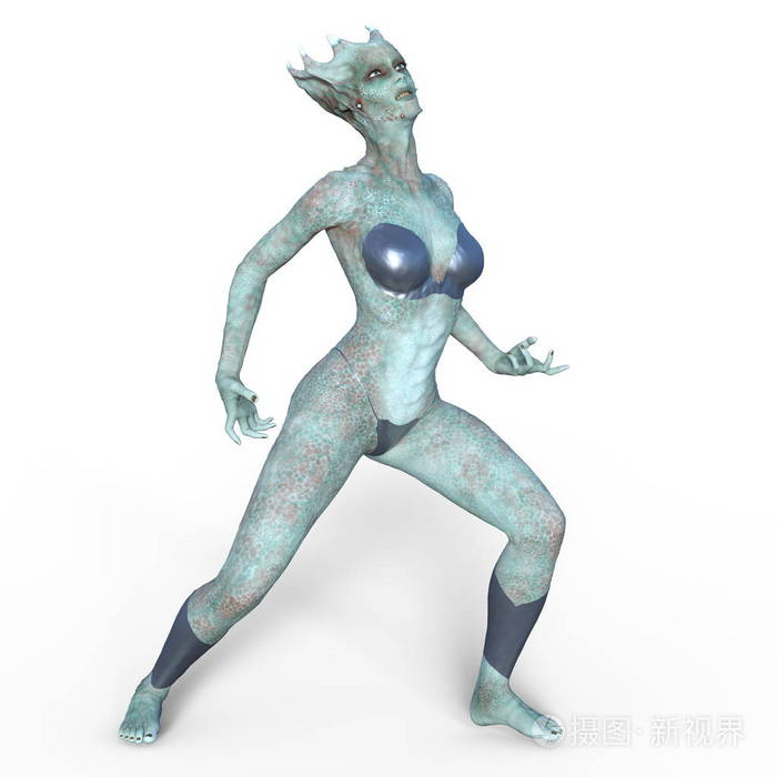 女性monster3dcg渲染女性怪兽