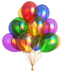 气球快乐生日派对装饰节日多彩多姿