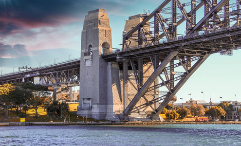 悉尼澳大利亚悉尼海港大桥的迷人景色