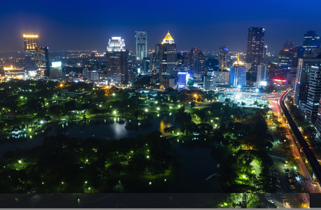 曼谷城市夜景泰国