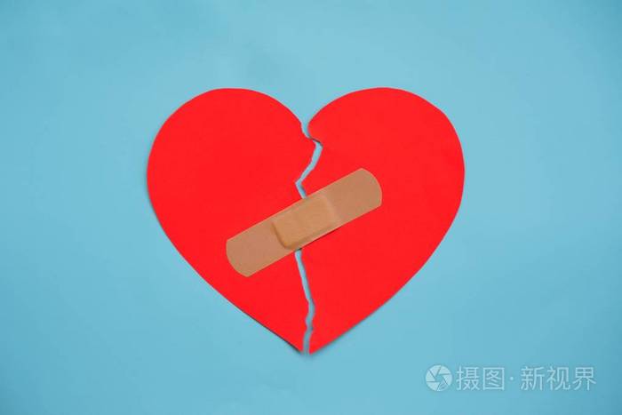 心碎分手概念分离, 梗塞和离婚图标