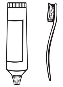 牙膏和牙刷
