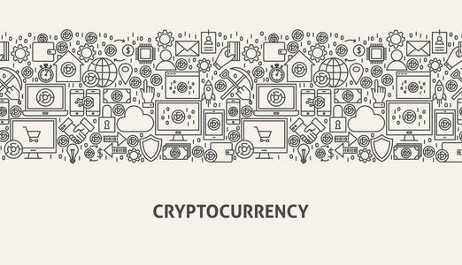 Cryptocurrency 横幅概念