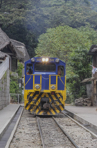 列车抵达 Aguas 斯卡连特斯马丘比丘 Pichuu 库斯科秘鲁