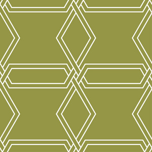 几何装饰品。橄榄绿色和白色无缝图案, 用于网络纺织品和墙纸