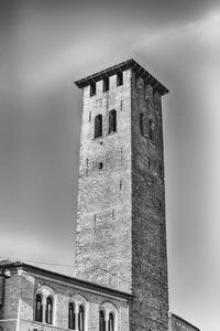 帕拉佐德拉的塔, 中世纪的市政厅建筑和地标在阿尔厄布, 帕多瓦, 意大利