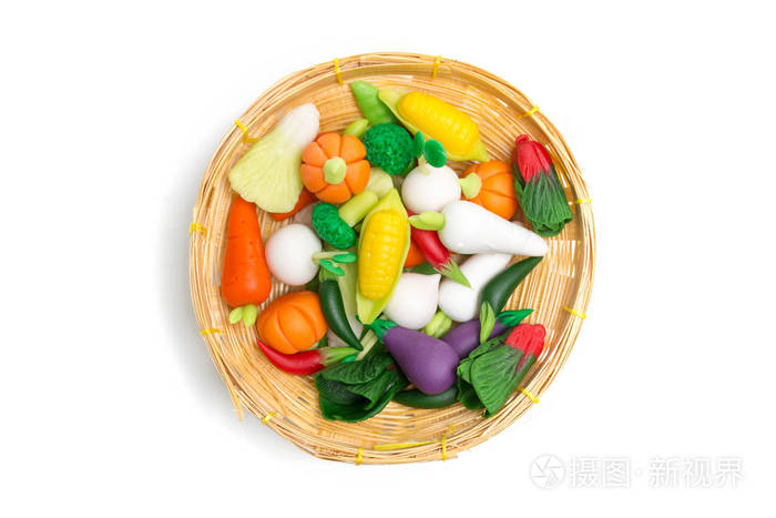 橡皮泥粘土手工制作的蔬菜