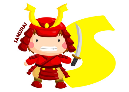 s 的武士插画