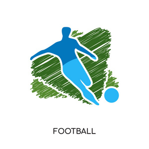 足球标志图像被隔离在白色背景为您的网站, m