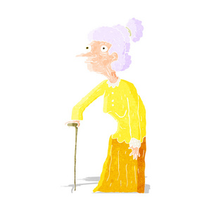卡通的老女人