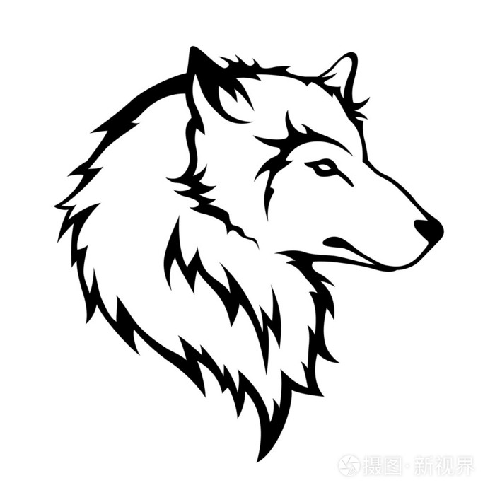 狼头插画-正版商用图片07amq9-摄图新视界