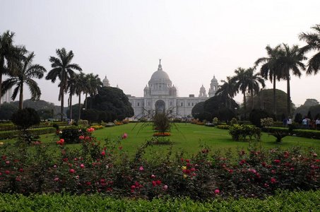 在印度加尔各答，西孟加拉邦，维多利亚纪念性建筑