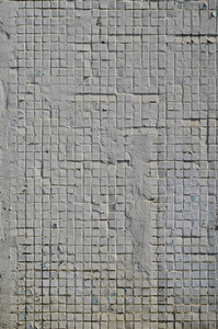 旧混凝土的质地, 用一层浅瓷砖的正方形形状, 涂上灰色。多方形白砖墙的背景图像