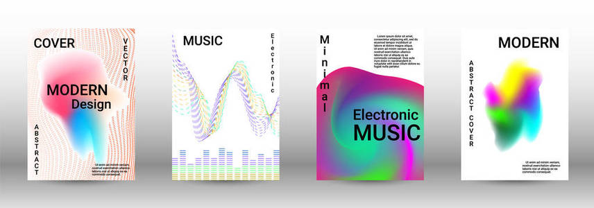 一套现代的抽象封面