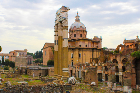 在意大利罗马举行的论坛的废墟