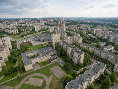 立陶宛 Eiguliai 区考纳斯的多层公寓