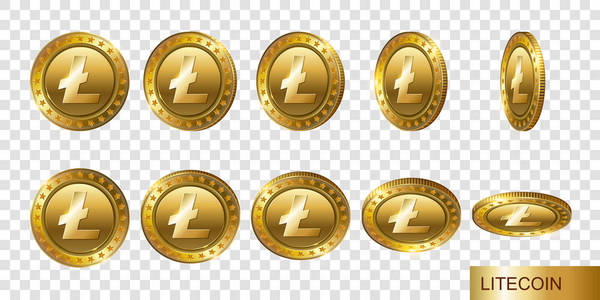 一套现实的黄金 Litecoin 密码硬币