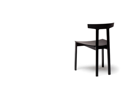 简单椅子黑色家具展示和设计