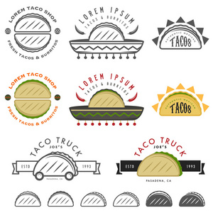 墨西哥玉米面豆卷的设计元素图片