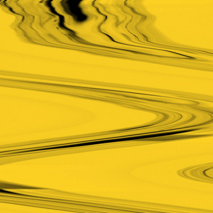 抽象数字屏幕故障效果纹理。黄色和黑色