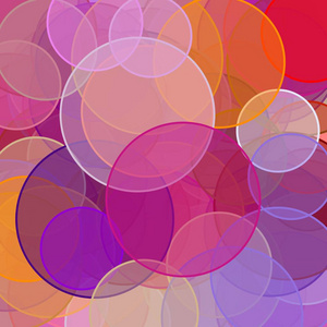 抽象红橙棕紫色圆圈插图背景
