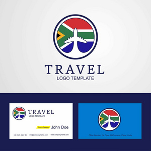 南非旅游创意圈标志和名片设计图片