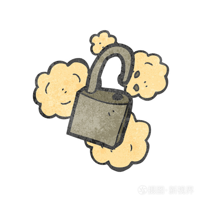 复古卡通挂锁