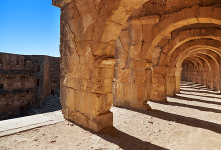 土耳其安塔利亚老圆形剧场 aspendos