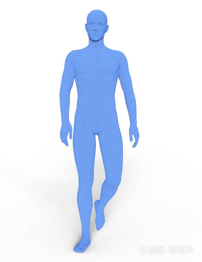 男性身体3dcg渲染男性身体