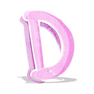 卡通字母 d