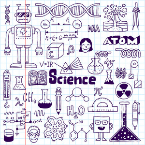 科学学院涂鸦集在笔记本上