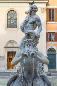 摩尔人的喷泉在纳沃纳广场罗马意大利