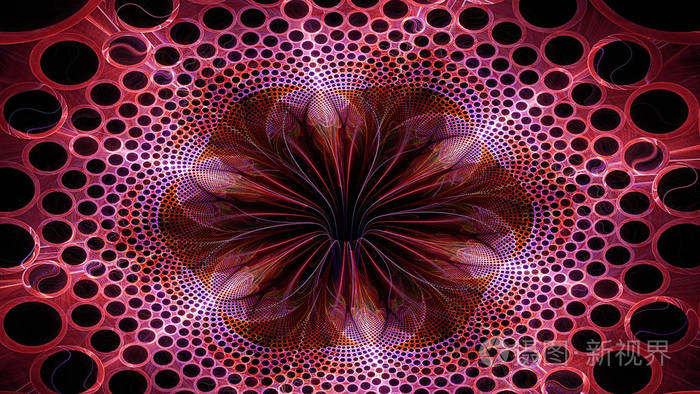 彩色水彩画笔笔触3d超现实主义插图神圣的几何学神秘的迷幻放松模式