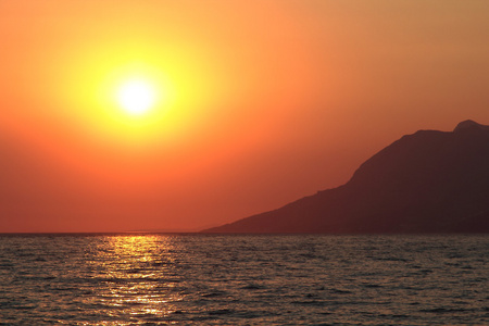 海上日落