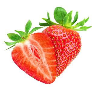 草莓一半孤立