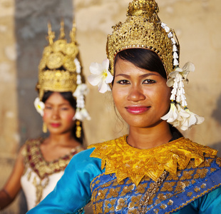 柬埔寨 aspara 舞者