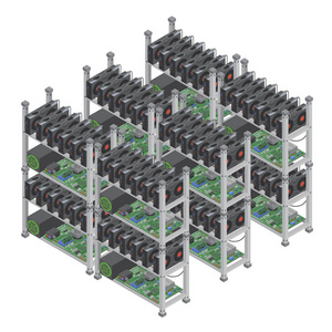 与图形显卡隔离的几种等距矢量加密货币挖掘场概念