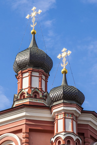 莫斯科，俄罗斯。东正教教堂的圆顶