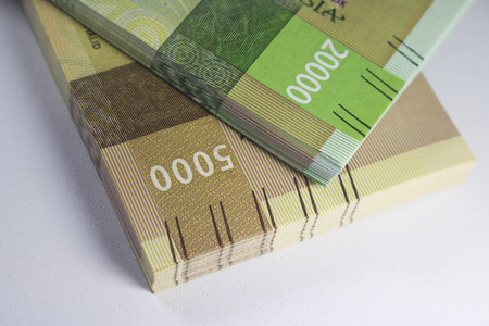 新盾钱印度尼西亚货币现金资助支付微距摄影