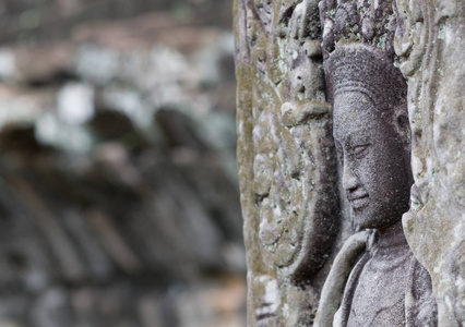 柬埔寨吴哥窟古庙装修细节