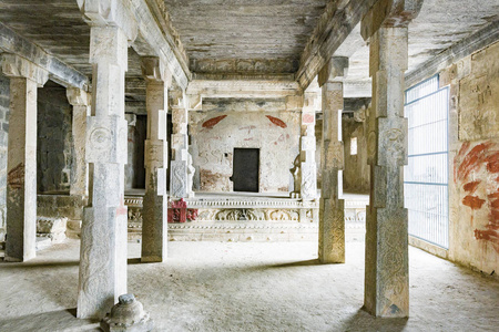 古老的寺庙遗址, Gingee, 非常古老的城市。印度泰米尔纳德邦