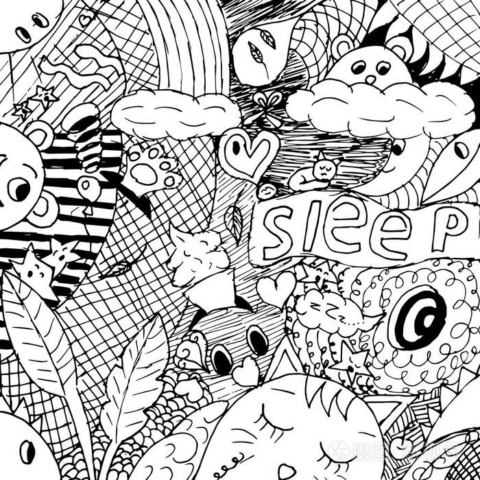 黑白背景.矢量插图插画-正版商用图片07k1ta-摄图新视界