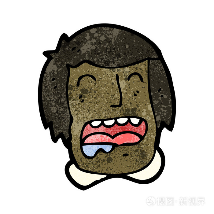 卡通流口水的男人