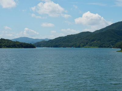 韩国清州市 Daecheong 湖风光