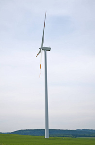风轮在德国。替代能源概念