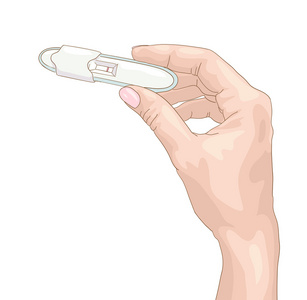 确定怀孕测试。它是消极